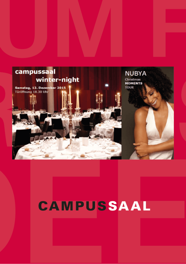 campussaal flyer ehemalig campussaal winter night 2015 - CAMPUSSAAL