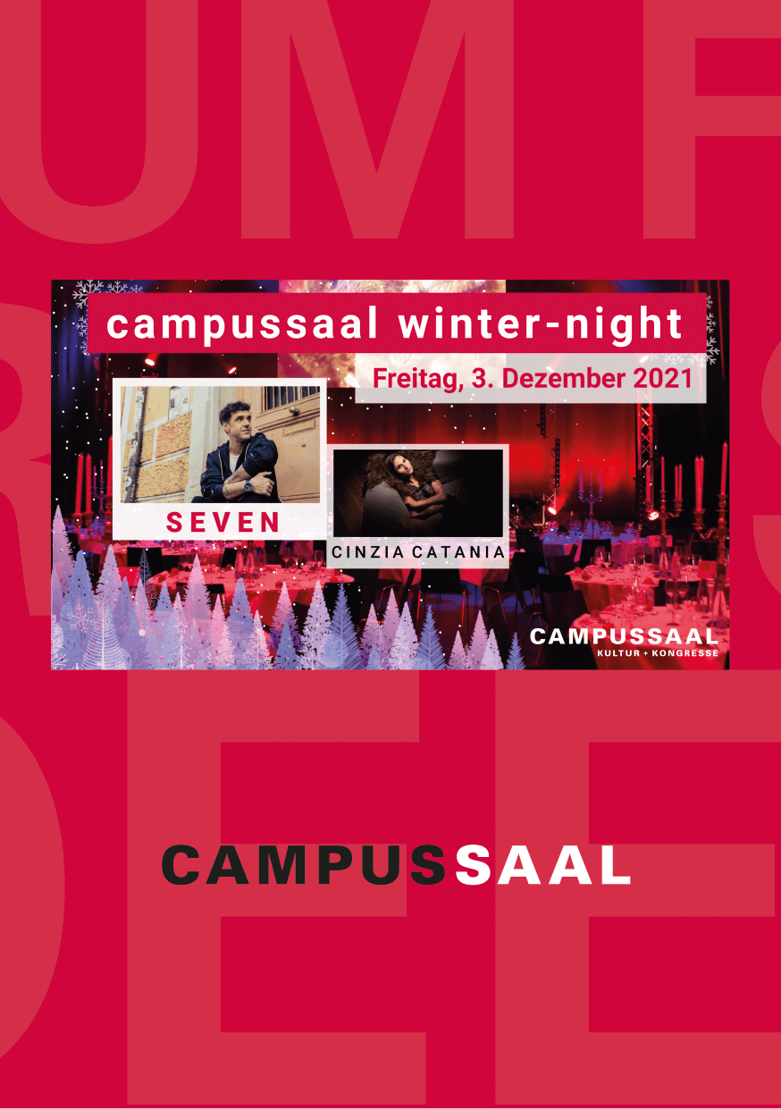 campussaal flyer former campussaal winter night 2021 - CAMPUSSAAL