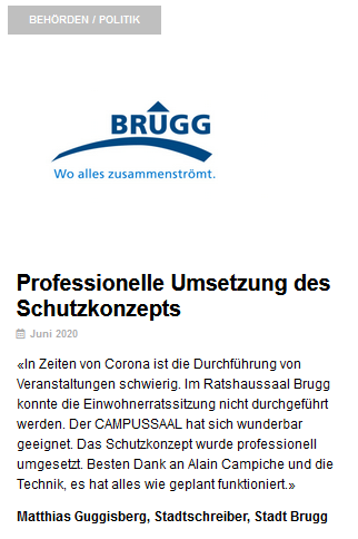 Referenz Brugg - CAMPUSSAAL