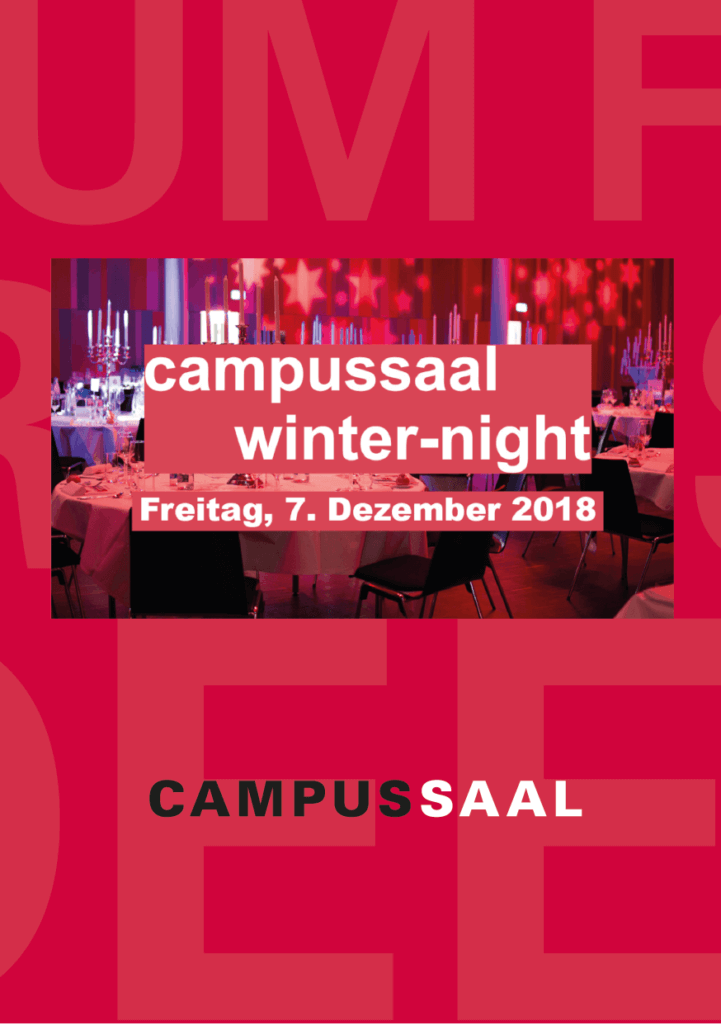 campussaal flyer former campussaal winter night 2018 - CAMPUSSAAL