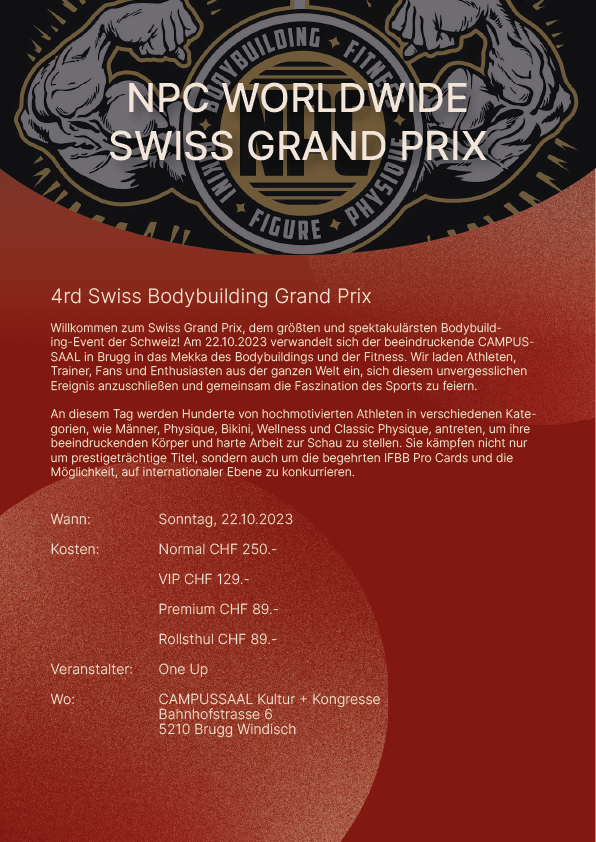 swiss grand prix flyer - CAMPUSSAAL